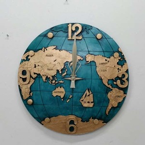 지구본블루벽시계(XKQ-0444)
